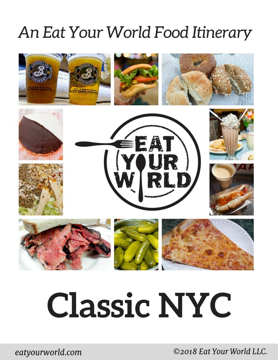 NYC Food Itinerary! NYC's best classic foods in one day, by Eat Your World