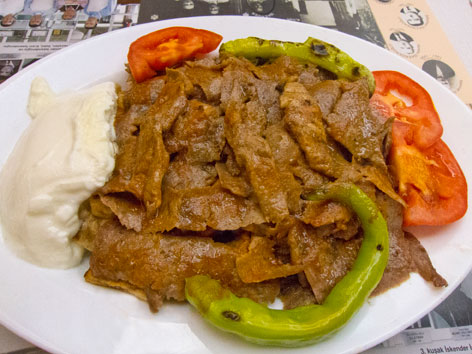 Iskender kebab in Istanbul