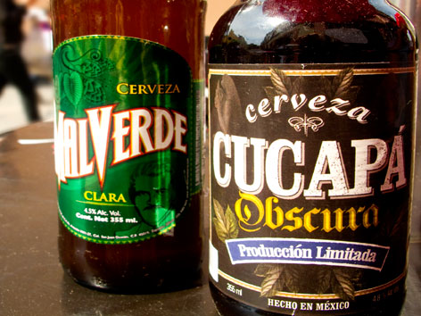 Craft beer from El Black in Mexico City. 