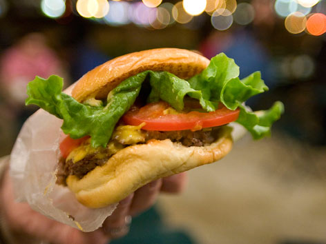 Shake Shack cheeseburger in New York City.