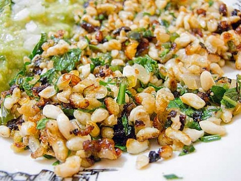 Escamoles, or ant larvae, from a restaurant in Mexico City.
