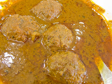 Kofta curry from Kake da Hotel in Delhi, India. 
