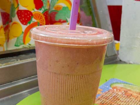 A licuado, or shake from Cokteleando in Mexico City.