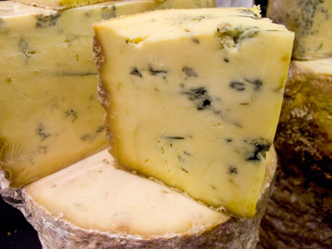 Stilton blue cheese from Neal's Yard Dairy in London, England