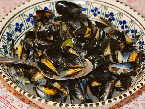 Local musssels from the Charente-Maritime region of France.