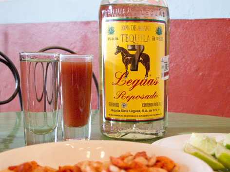 Tequila from La Casa de las Sirenas in Mexico City.