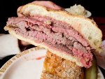A beef on weck sandwich from Schwabl's in Buffalo, New York. 