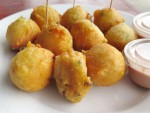 Conch fritters from the Fish Fry in the Bahamas