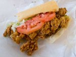 A golden-fried oyster po'boy from Parkway Bakery & Tavern in New Orleans. 