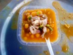 Ghugni, pea curry street food
